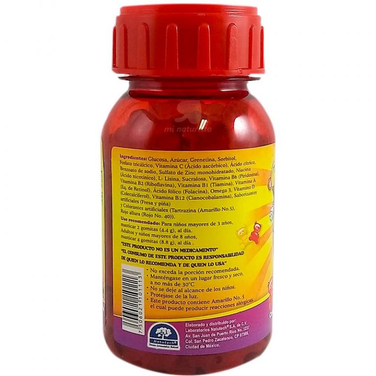 Forti Ositos Multivitamínico Gomitas 242 gr Natutech - Mi Naturista Mayoreo